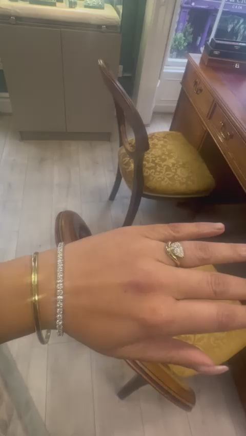 Sable- White Gold  Lab Grown Tennis Bracelet (8.25ct)