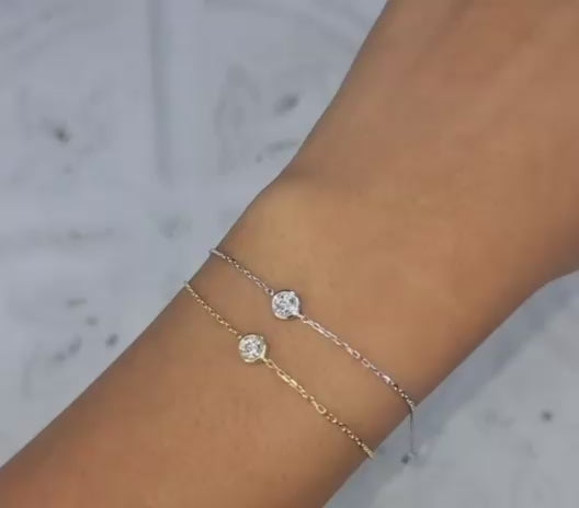 ROMY – LAB GROWN DIAMOND RUBOVER BRACELET (0.25CT)